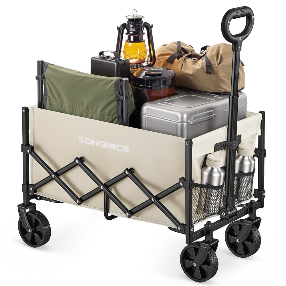 Wózek transportowy składany Songmics, beżowy