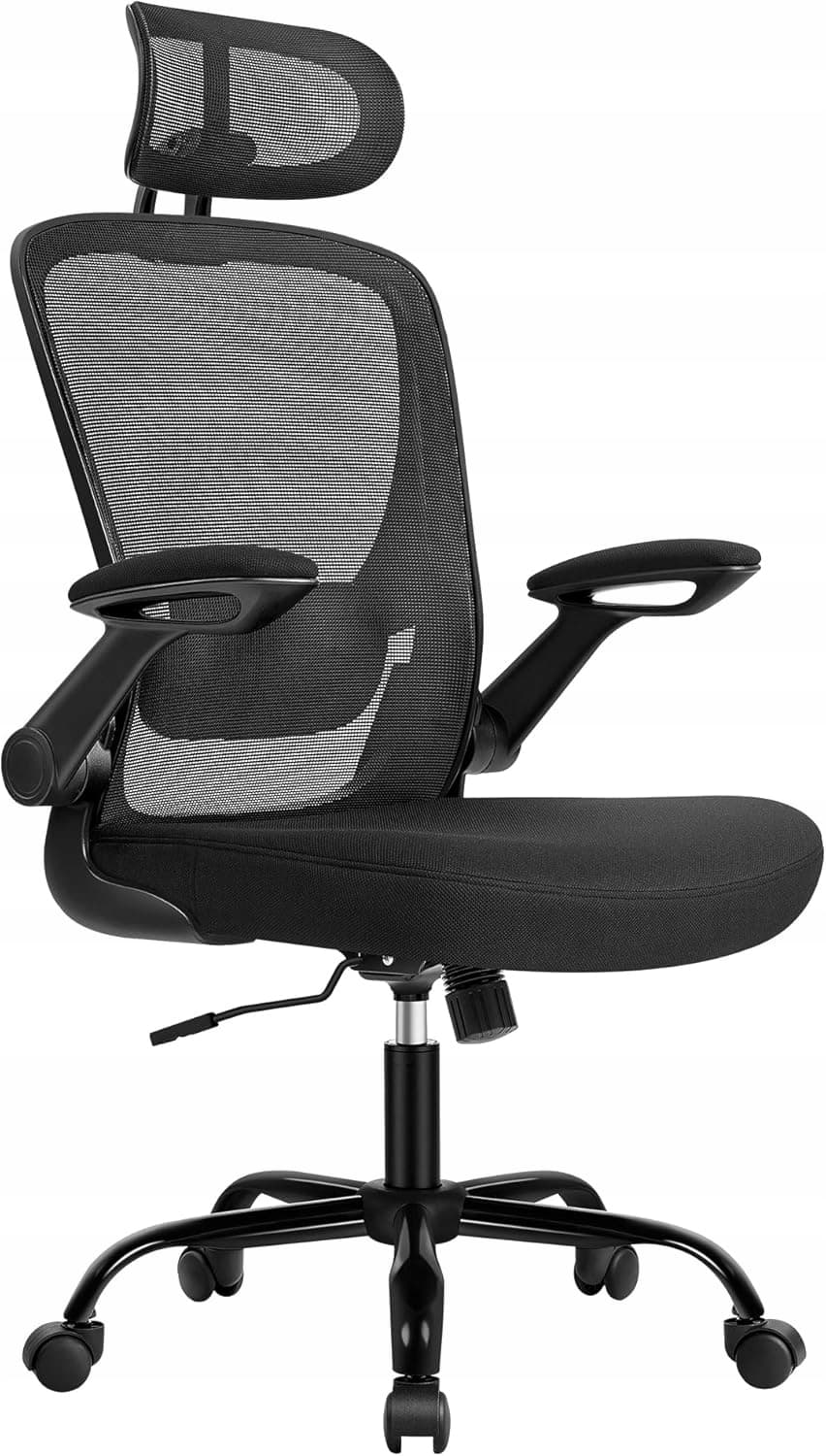 Fotel Biurowy Krzesło biurowe ergonomiczne z Zagłówkiem regulacja wysokości