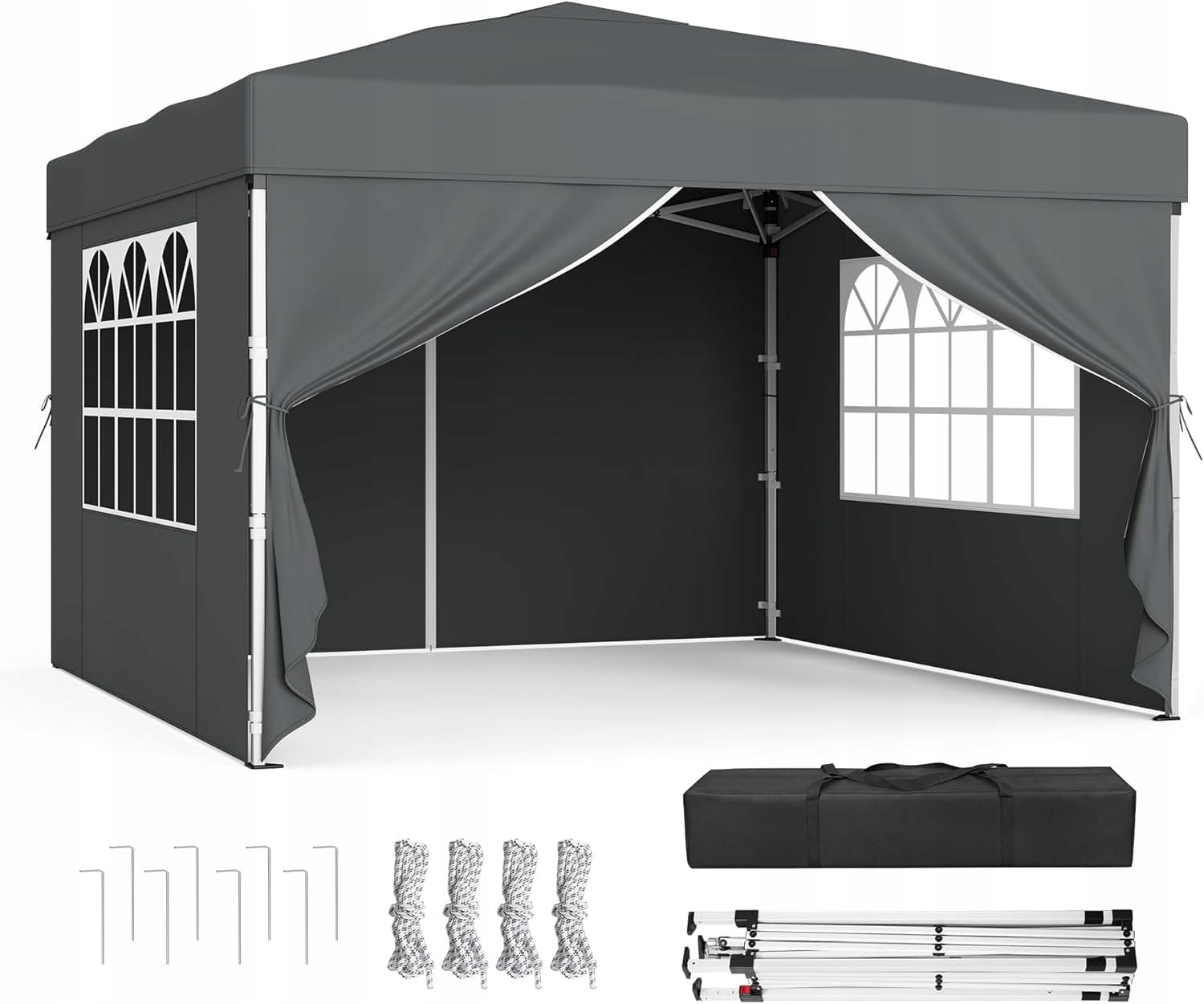 Pawilon altana namiot z baldachimem patio 3 x 3 x 258cm