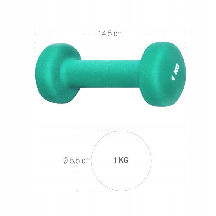 Hantle neoprenowe Gorilla Sports 2x 1 kg 2 szt.