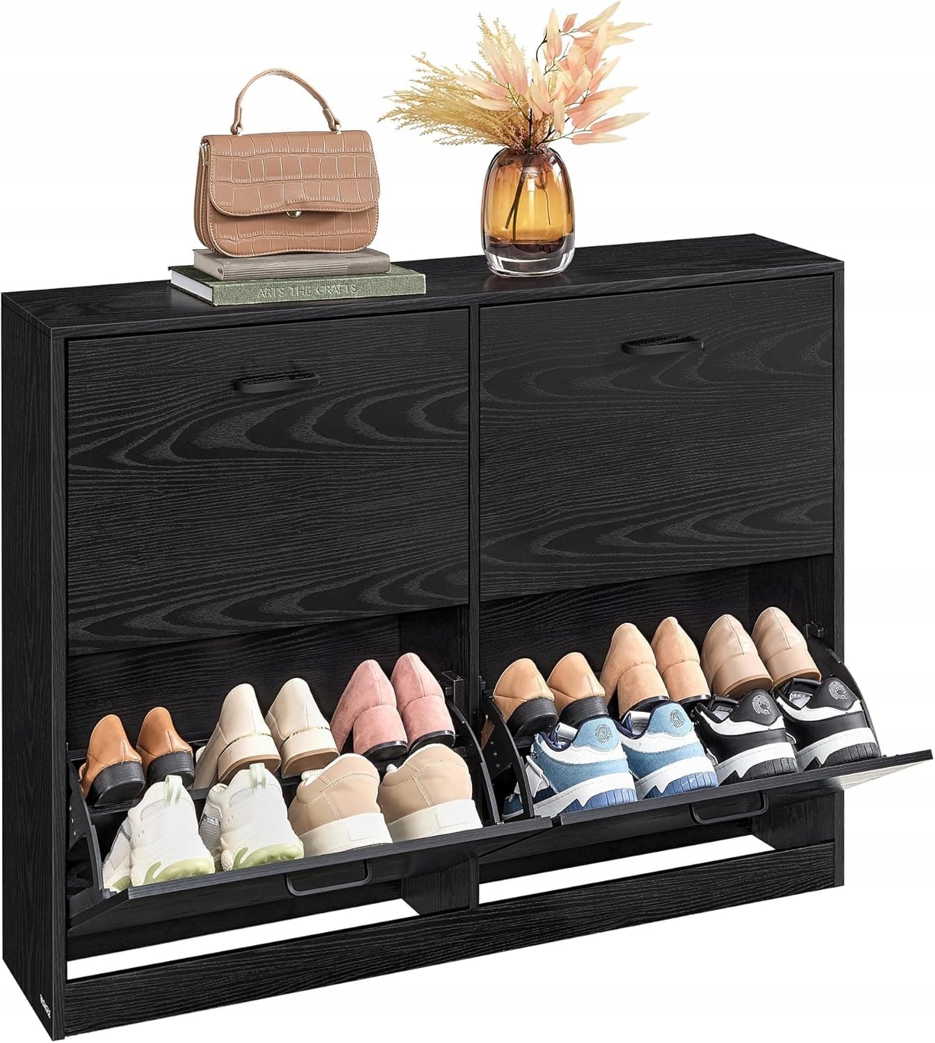 Szafka na buty Vasagle 105,5 x 82,7 x 24 cm czarny