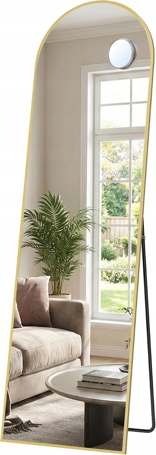 Lustro Songmics stojące rama metal 40 x 150 mm