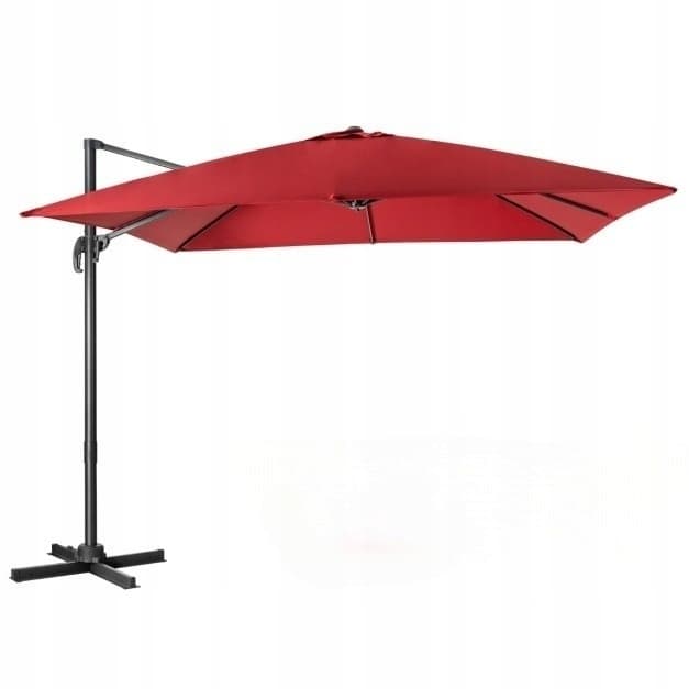 Parasol klasyczny Costway czerwony 300 x 273 cm