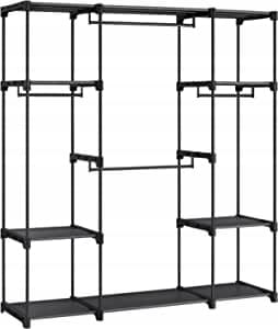 Szafa Songmics garderoba otwarta 151 x 166 x 43 cm czarny