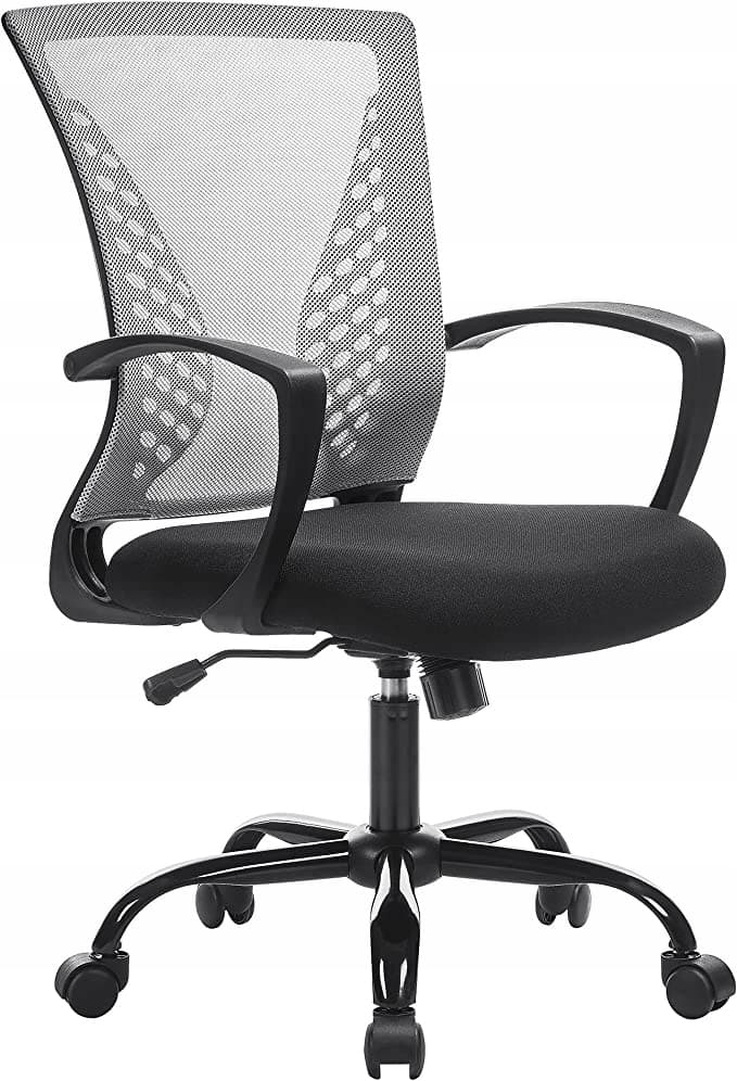 Krzesło biurowe Songmics ergonomiczne, szare