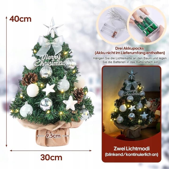 Dewur Mini choinka bożonarodzeniowa z oświetleniem LED