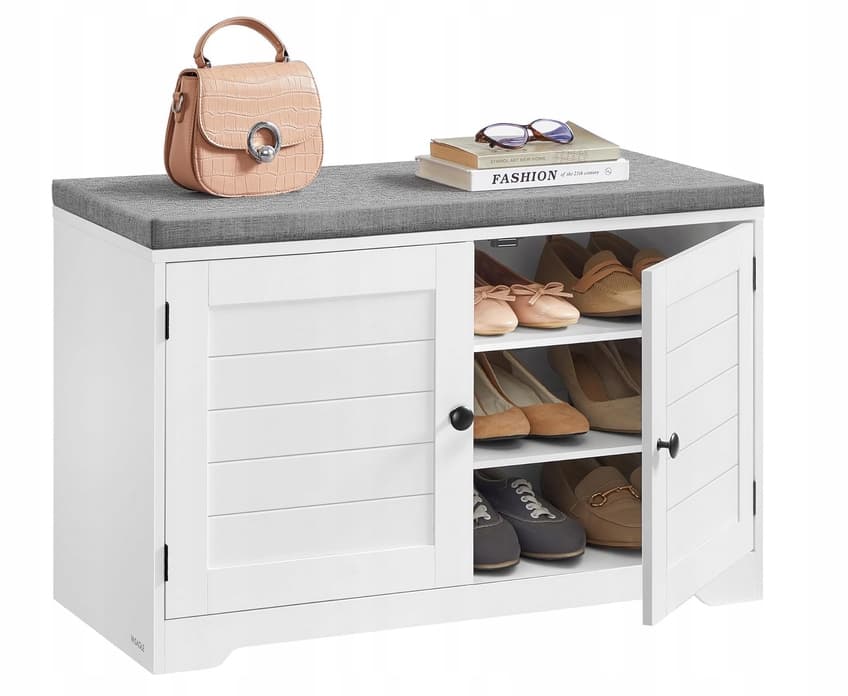 Szafka na buty Songmics 81 x 52,5 x 35,5 cm biały
