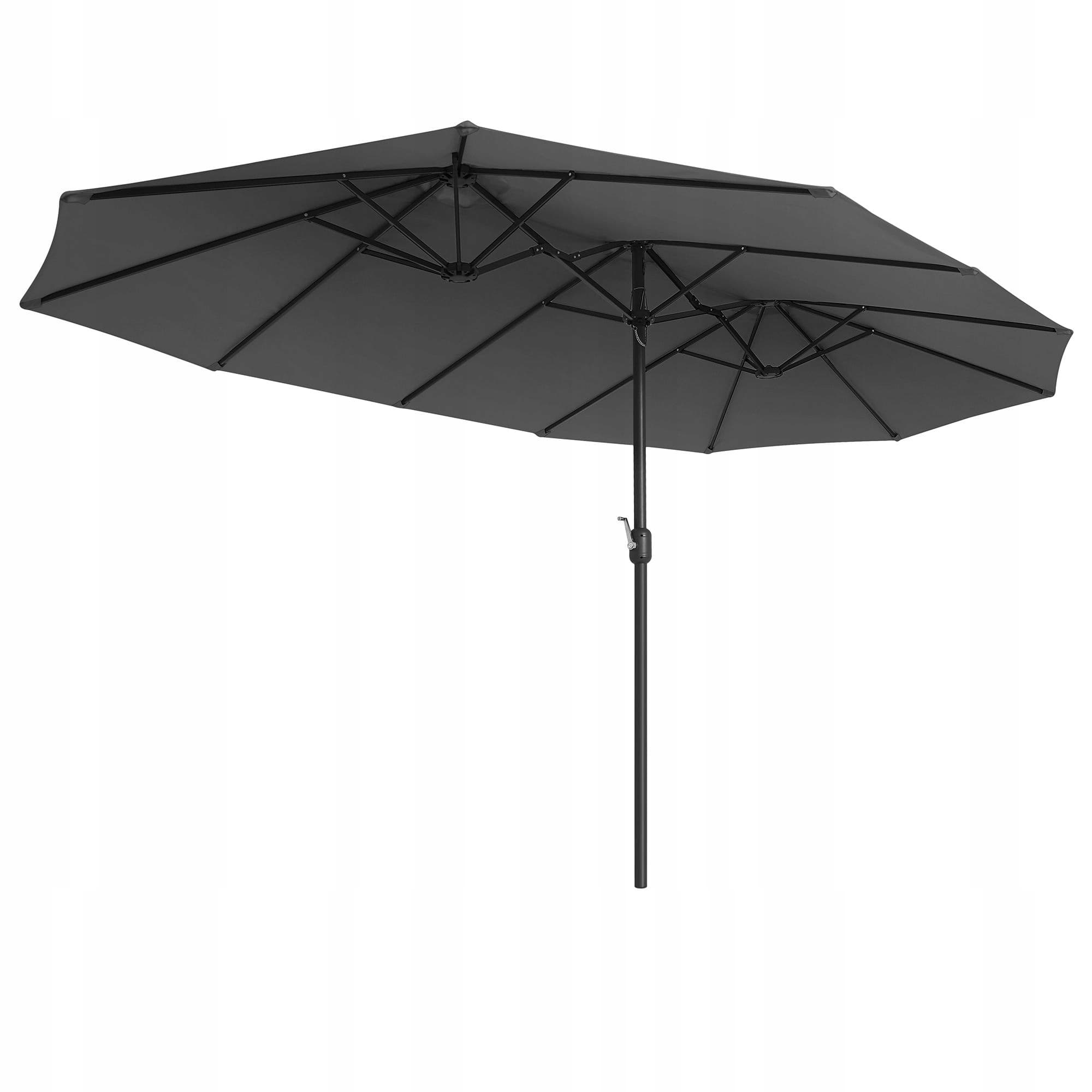 Parasol klasyczny OGRODOWY Songmics szary 460 x 245 cm