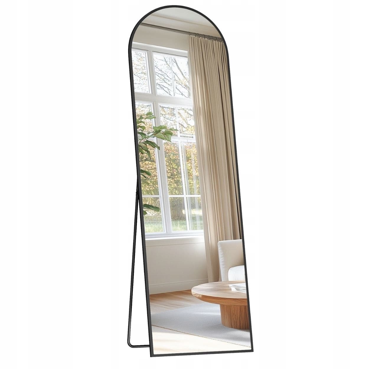 Lustro Songmics stojące rama metal 40 x 150 mm